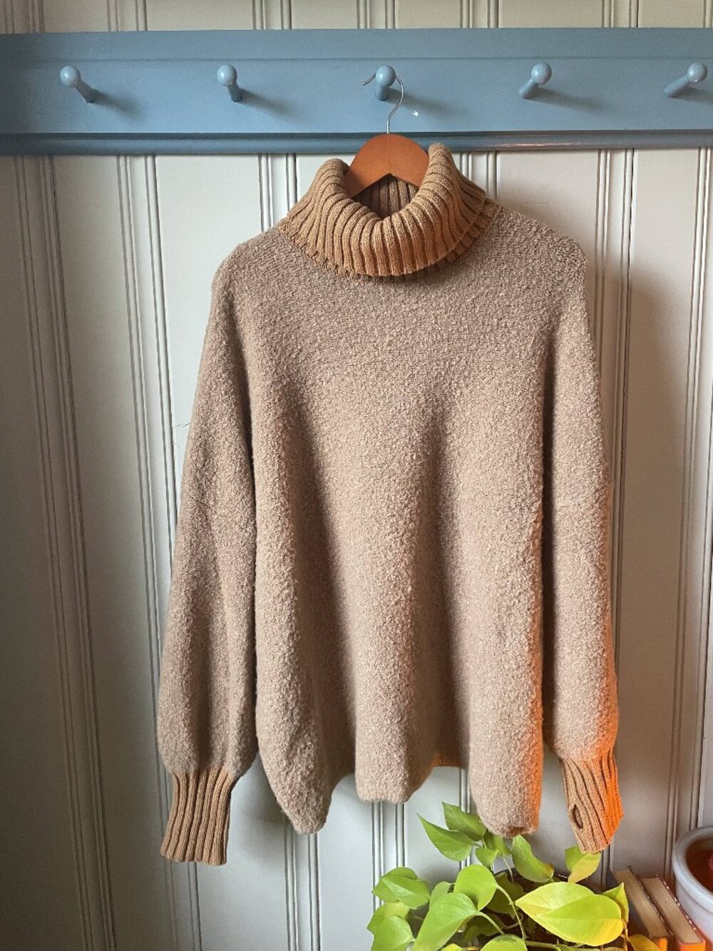OFFLINE by Aerie Brown Tan Oversized Turtleneck Sweater Size S